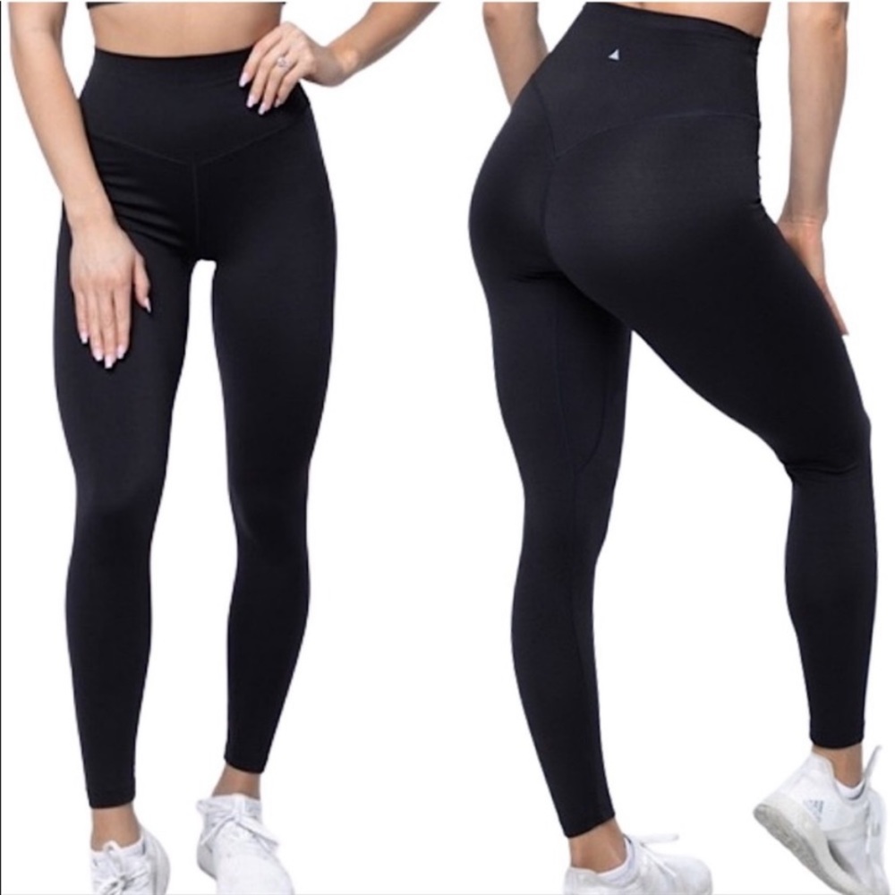 BALANCE ATHLETICA ascend black leggings size small high waist stretch gym comfy